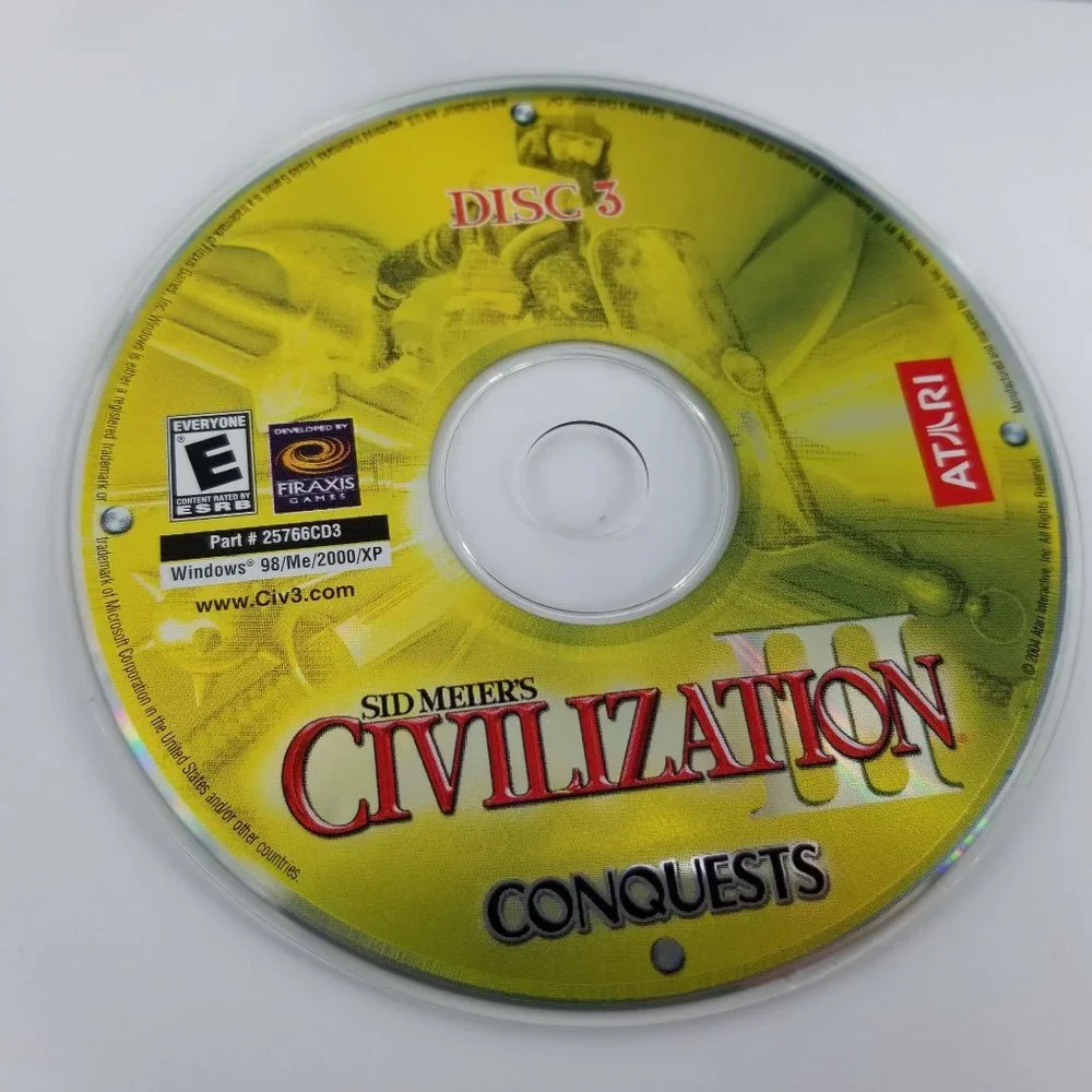 Civilization III Complete Windows PC CD Rom Game Build Explore Conquer Lead